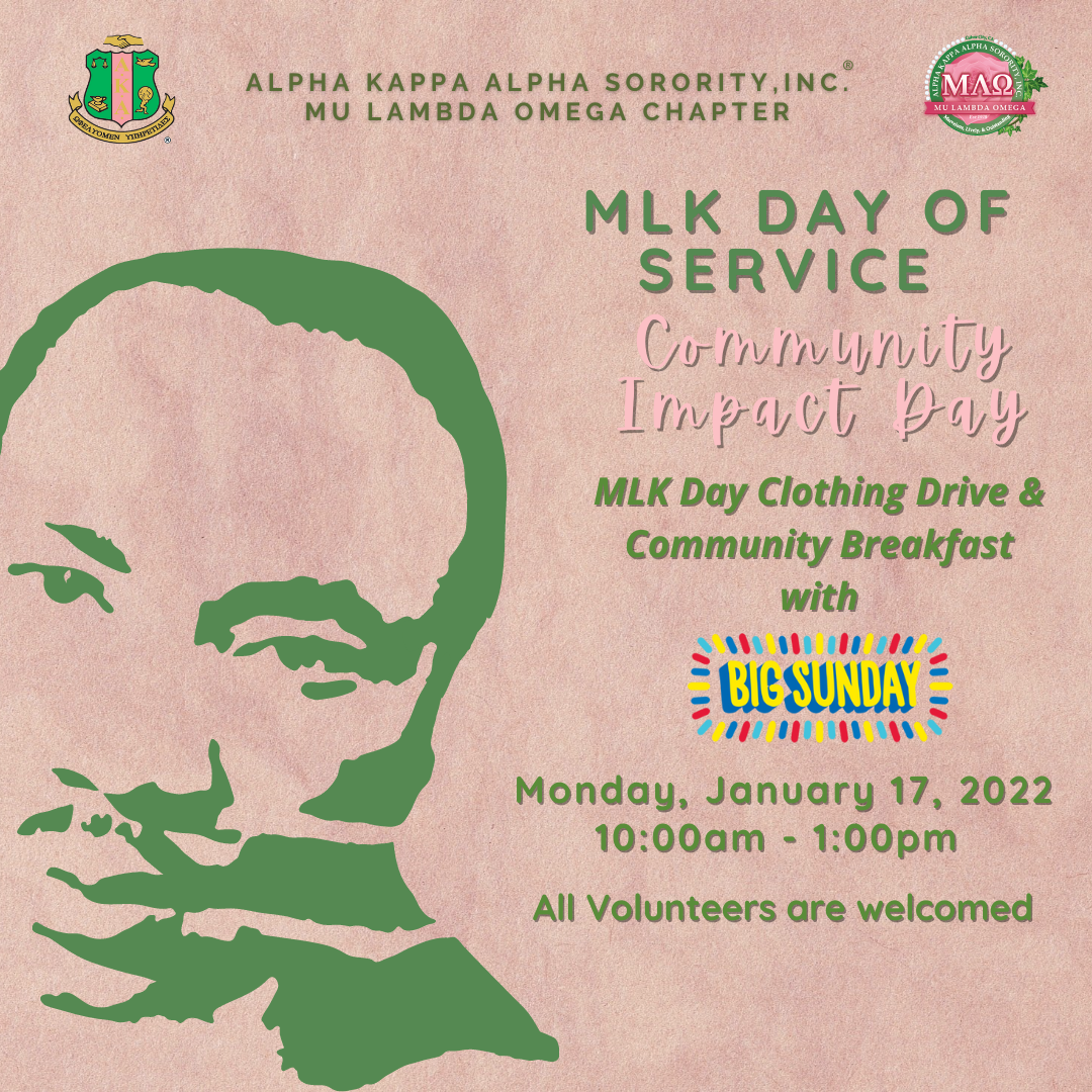 MLK Day Clothing Collection & Community Breakfast with Big Sunday – Mu 